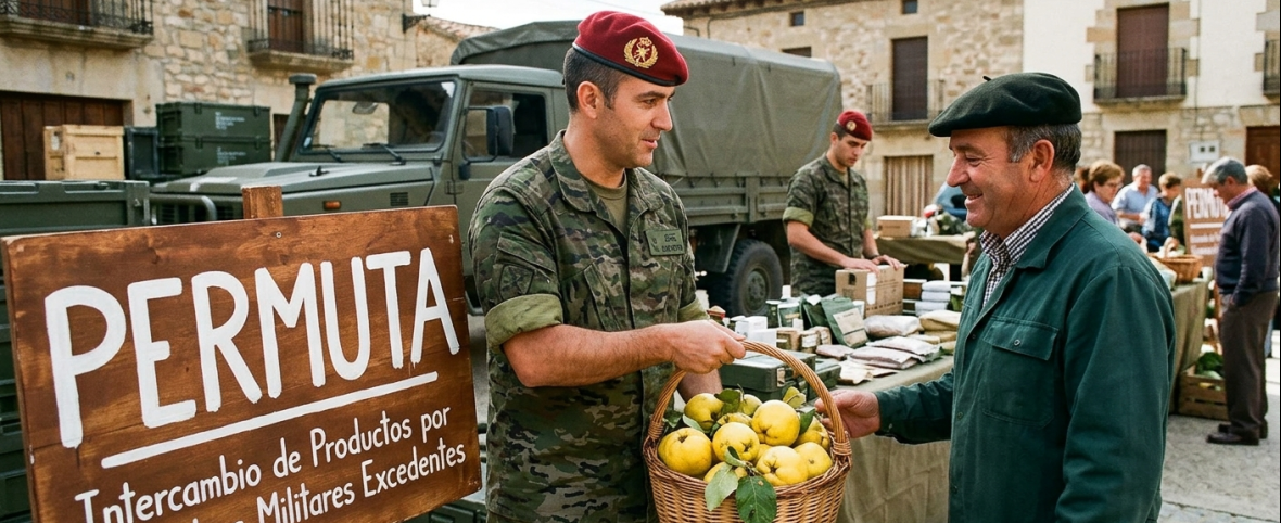 Presti canjeó una tonelada de membrillo por repuestos para una camioneta 4x4 del Ejército