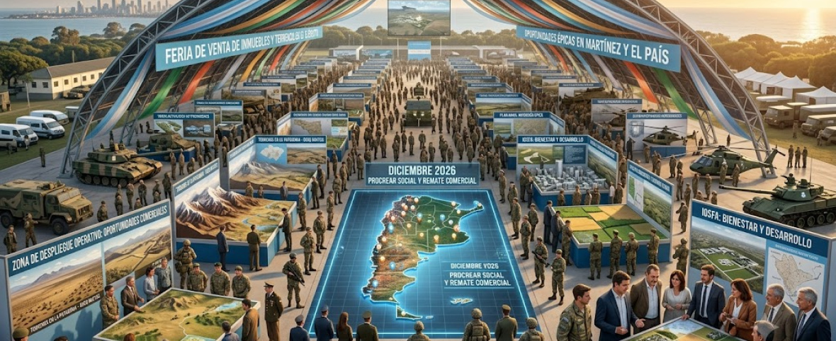 Feria de Venta de Inmuebles y terrenos en el Ejercito