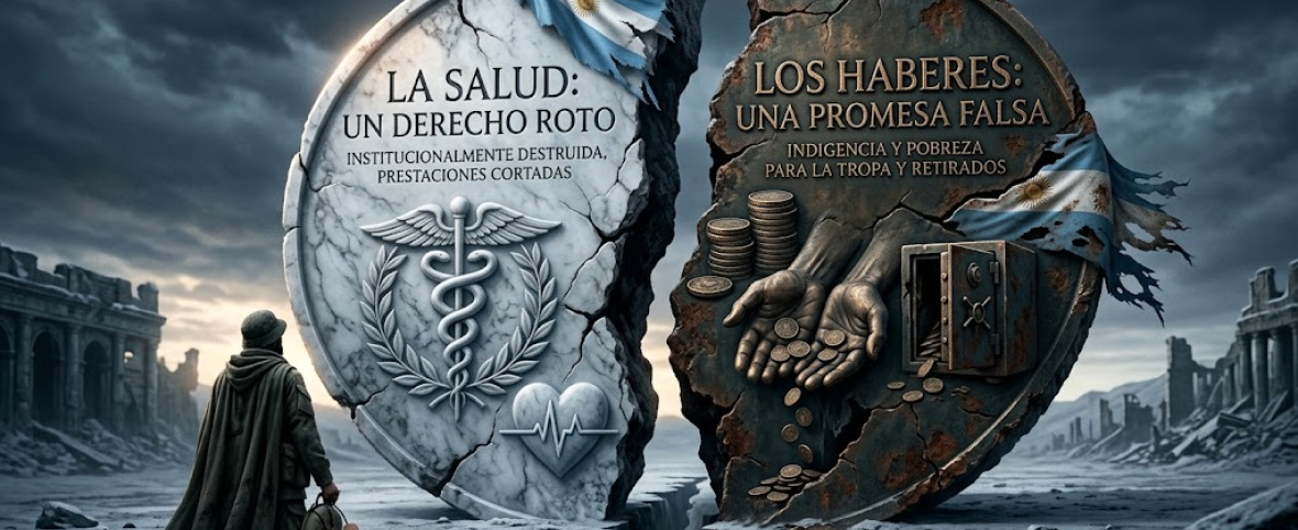 Haberes y Salud: Las dos caras de una misma moneda falsa en las Fuerzas Armadas