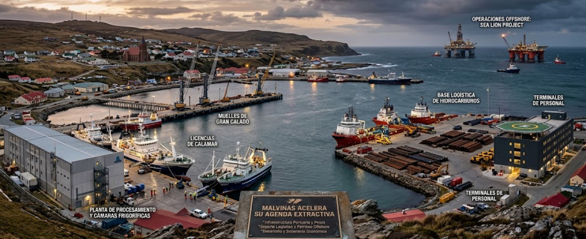 Malvinas acelera su agenda extractiva: aval clave a proyectos decisivos en pesca e hidrocarburos