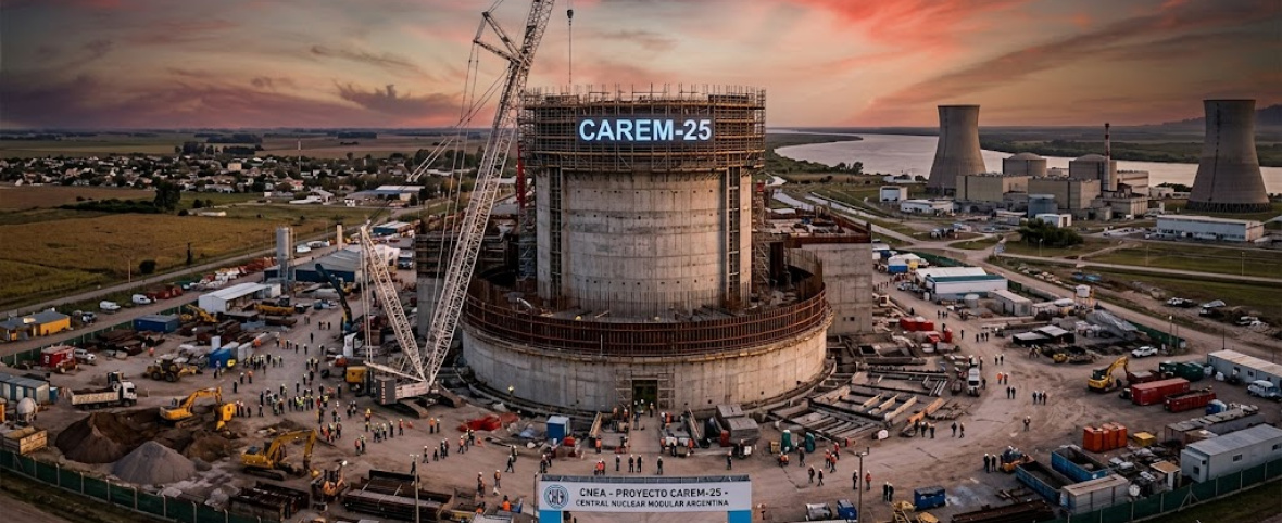 CAREM-25: El freno al primer reactor nuclear 100% argentino que prometía liderar un mercado global