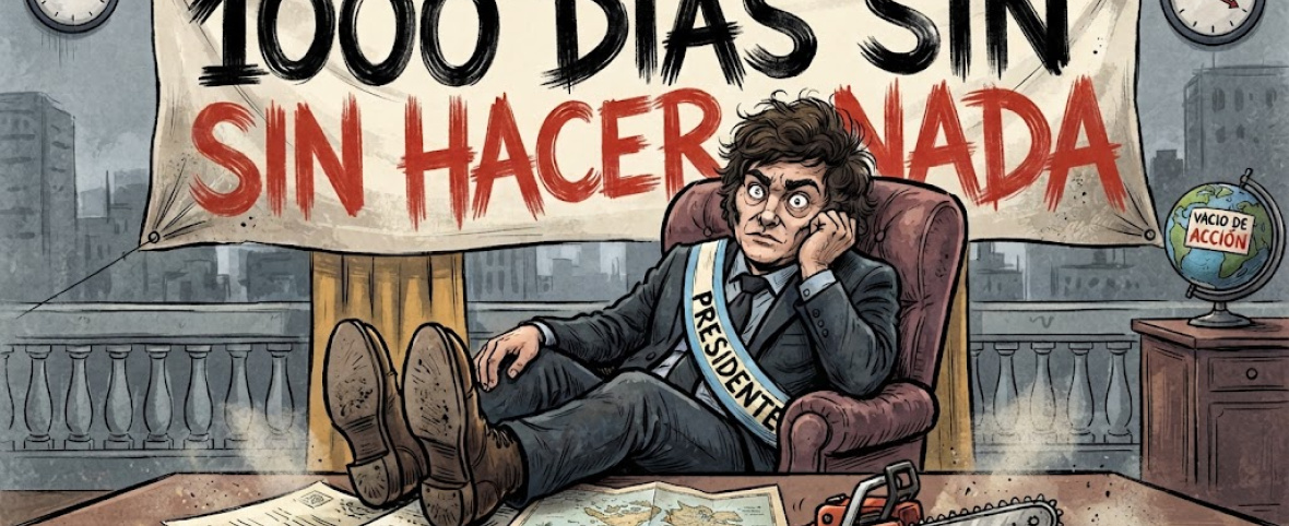 1000 días de inanición patriótica: Cuando el ajuste quema, el archipiélago se improvisa