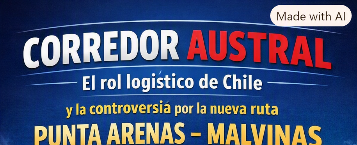Corredor Austral: El rol logístico de Chile y la controversia por la nueva ruta Punta Arenas–Malvinas