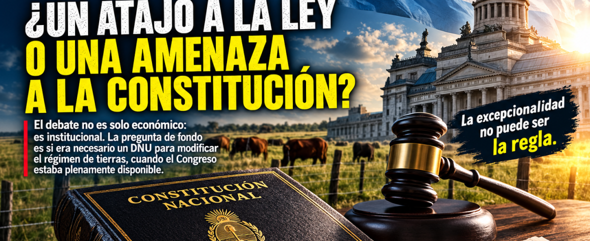 El límite de la urgencia: por qué la vía institucional ensombrece el debate sobre tierras rurales