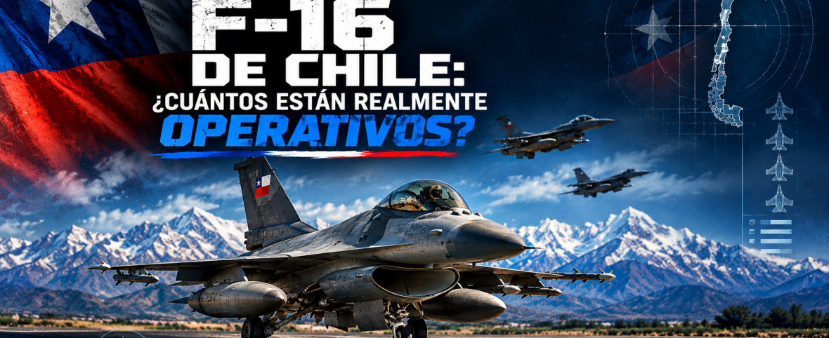 LOS 46 F-16 DE CHILE BAJO LA LUPA: QUÉ REVELAN LOS REGISTROS AERONÁUTICOS SOBRE SU FLOTA DE COMBATE