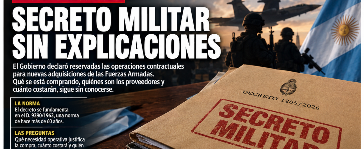 ¿SECRETO MILITAR O FALTA DE TRANSPARENCIA? LAS DUDAS QUE ABRE EL GOBIERNO CON LAS COMPRAS DE DEFENSA