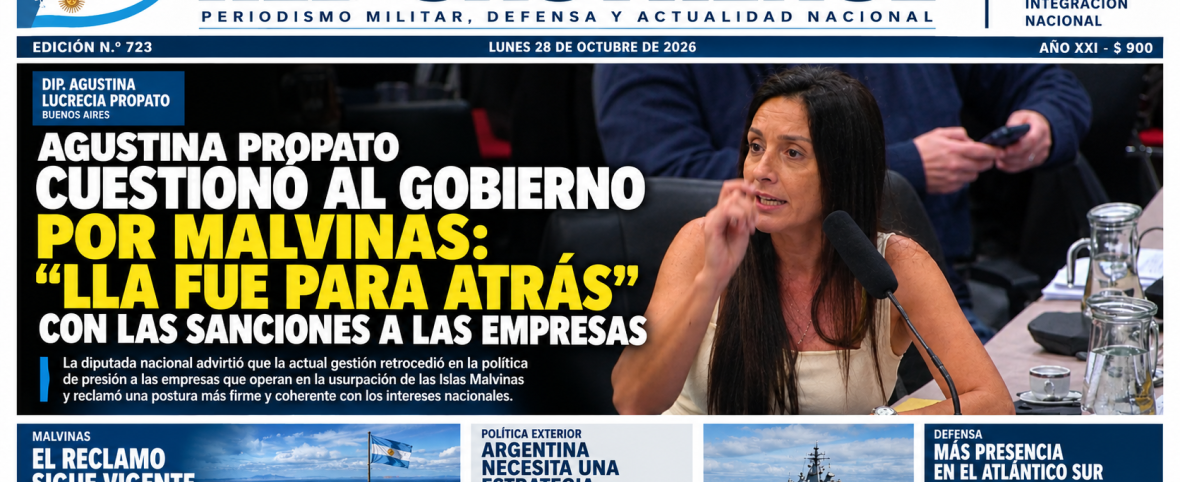 AGUSTINA PROPATO CUESTIONÓ AL GOBIERNO POR MALVINAS: “LLA FUE PARA ATRÁS” CON LAS SANCIONES A LAS EMPRESAS