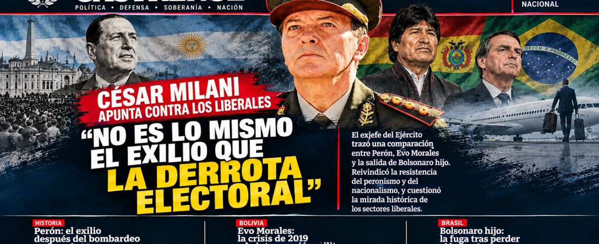 Milani contra los «liberbobos»: «El cagón de Bolsonaro hijo salió corriendo por perder un balotaje»