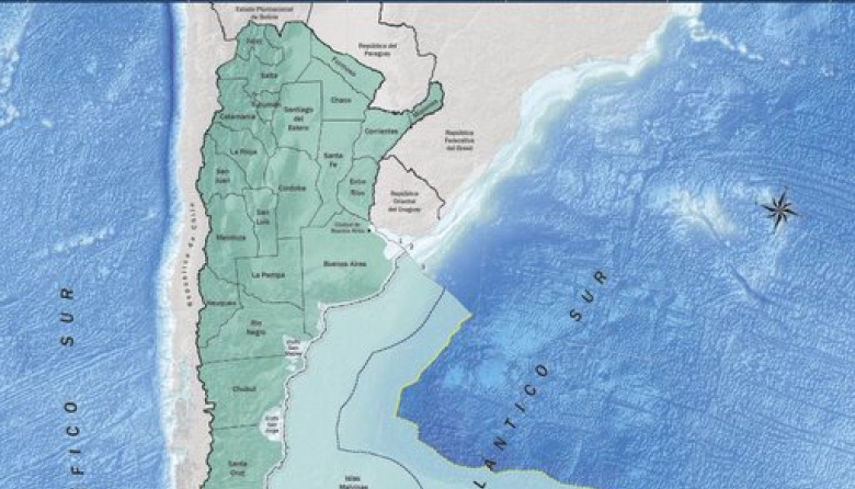 El verdadero mapa Argentino es el Bicontinental y Bioceanico