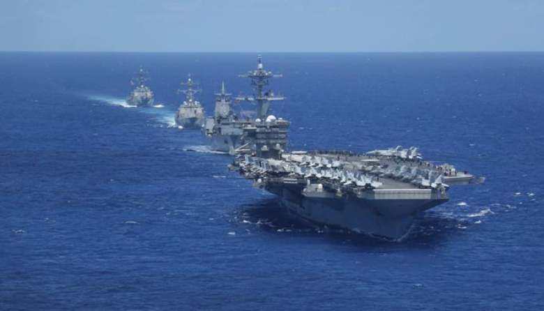 Irán afirma que sus drones de la Armada del CGRI atacaron al portaaviones USS Abraham Lincoln cerca del Golfo de Omán; EE.UU. lo desmiente rotundamente