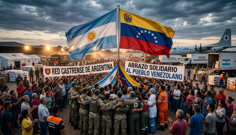 Un abrazo continental en medio del dolor