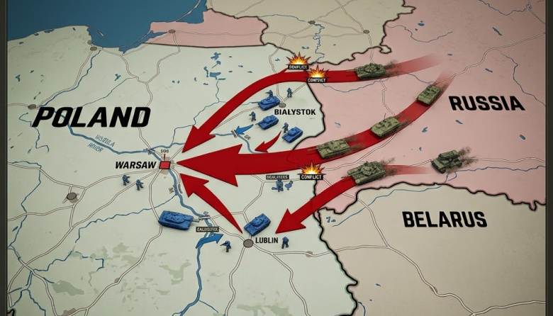 ¿El farol de Putin o la antesala de la Tercera Guerra Mundial? La sombra de un "ataque híbrido" se cierne sobre Polonia