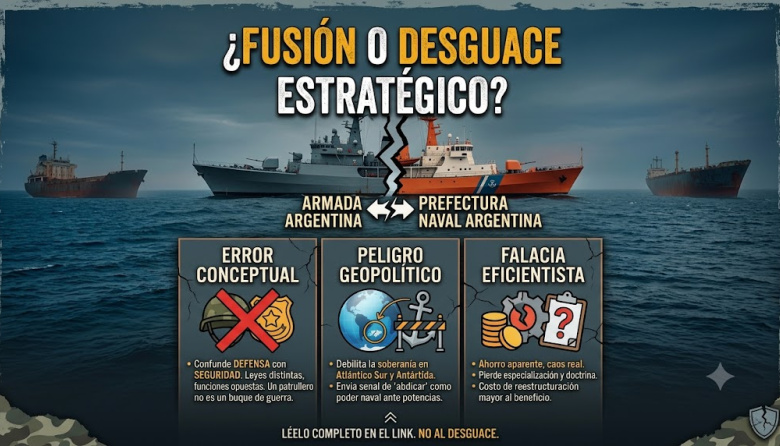 El Peligro de Fusionar la Armada y la Prefectura bajo la Miopía Eficientista