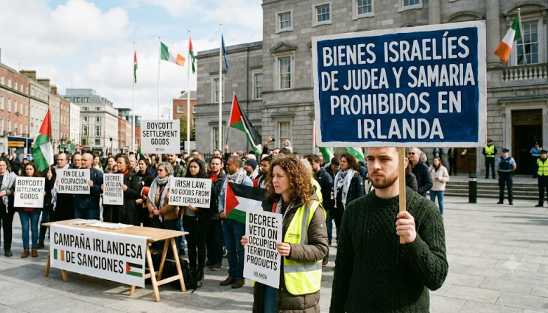 Irlanda aprueba una histórica prohibición a los bienes de los asentamientos israelíes en Cisjordania y Jerusalén Este