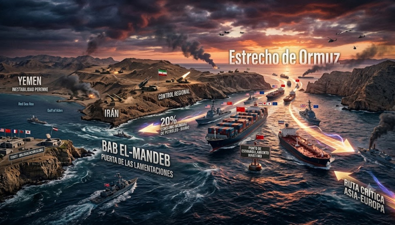 El Estrecho de Ormuz y Bab el-Mandeb como Yugulares del Comercio Mundial