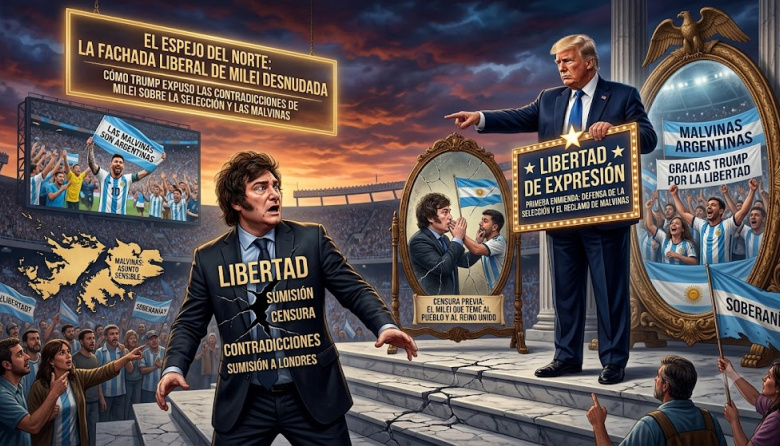 El espejo del Norte: Cómo Trump desnudó la fachada liberal de Milei