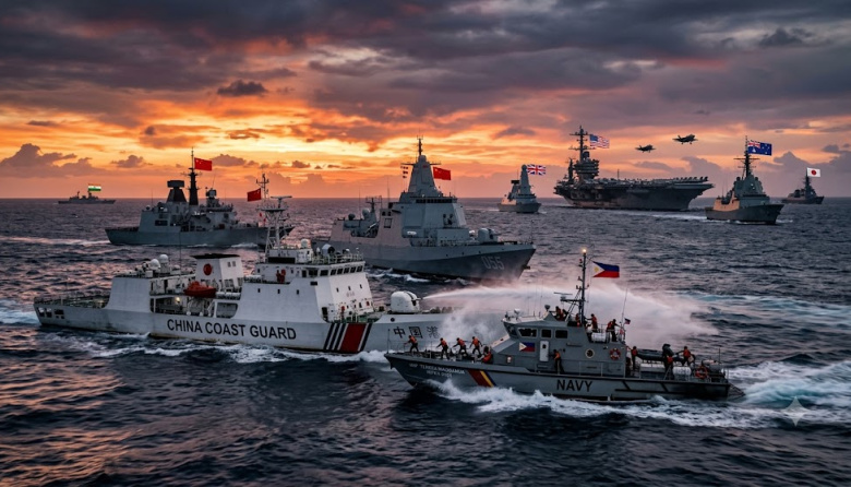 Fricciones Navales en el Mar del Sur de China y el Juego de Ajedrez Global