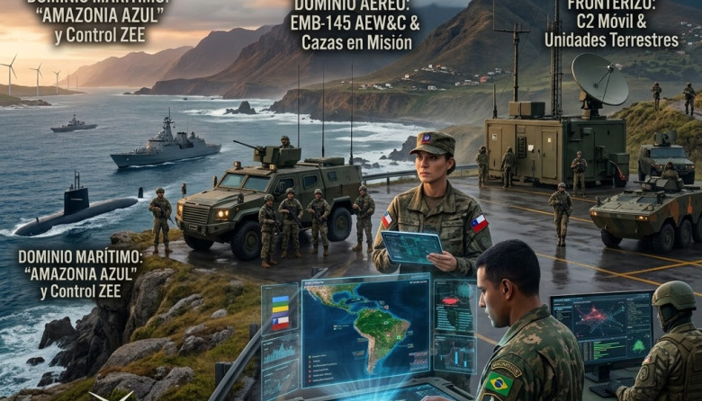 Proyección de soberanía y control del espacio vital en América Latina: Un análisis multidimensional del despliegue territorial, marítimo, aéreo y cibernético
