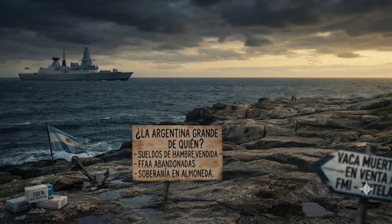 ¿La Argentina grande de quién? Soberanía en almoneda, vaciamiento militar y un eslogan que insulta a la tropa