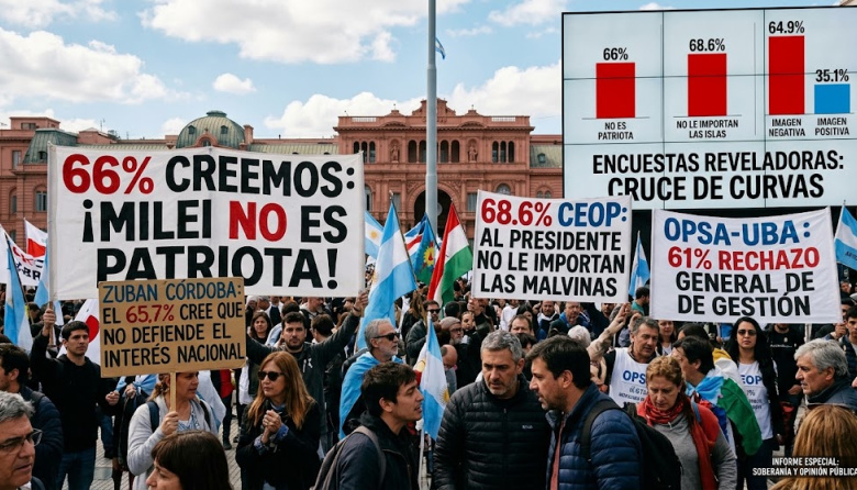 Del idilio libertario al "cruce de curvas": la anatomía del desgaste de Javier Milei en las encuestas