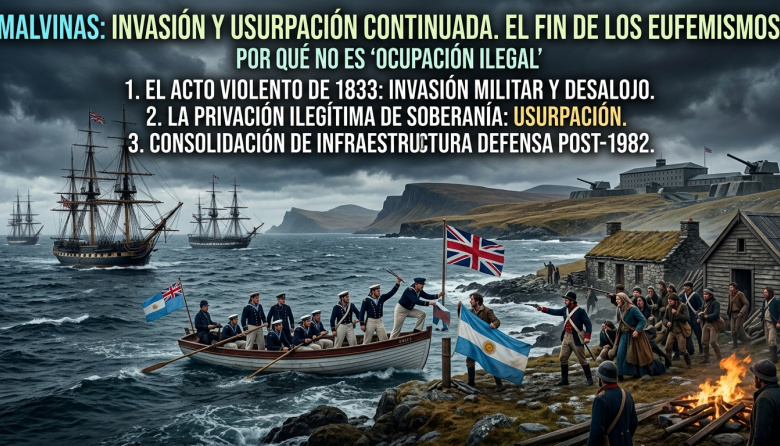 Ni presencia ni ocupación: por qué la presencia británica en Malvinas es una invasión y una usurpación
