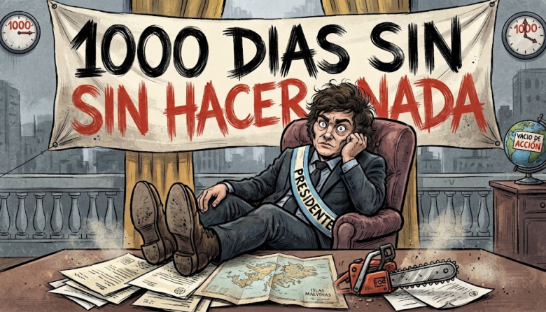 1000 días de inanición patriótica: Cuando el ajuste quema, el archipiélago se improvisa