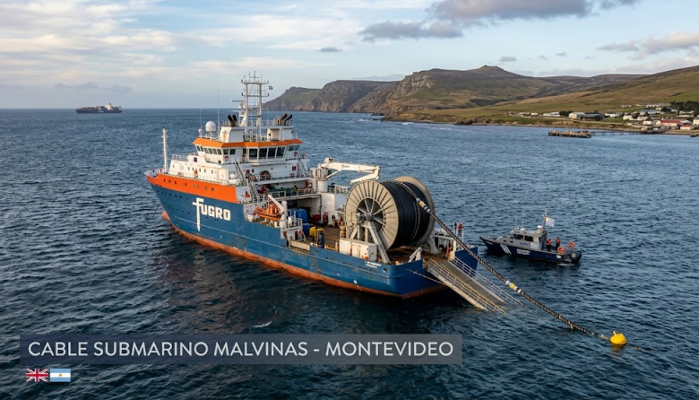 De Montevideo a las islas: el polémico cable submarino británico que busca conectar a las Malvinas