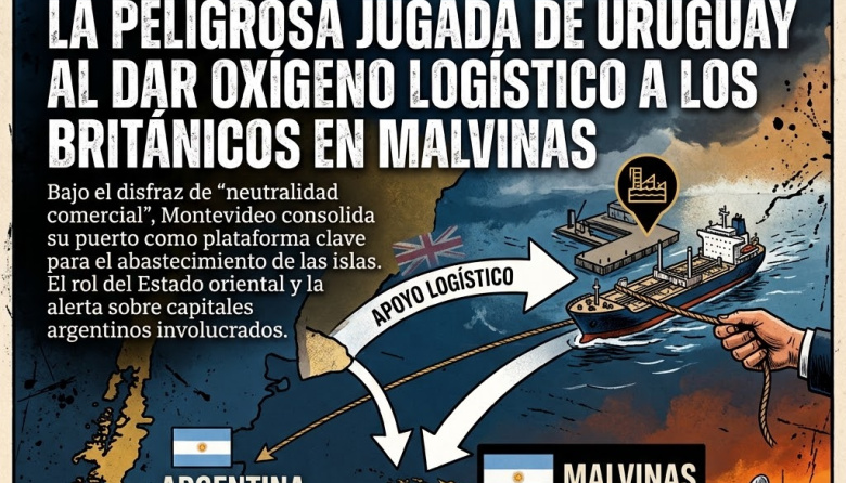 Cómplices del enclave: la peligrosa jugada de Uruguay al dar oxígeno logístico a los británicos en Malvinas