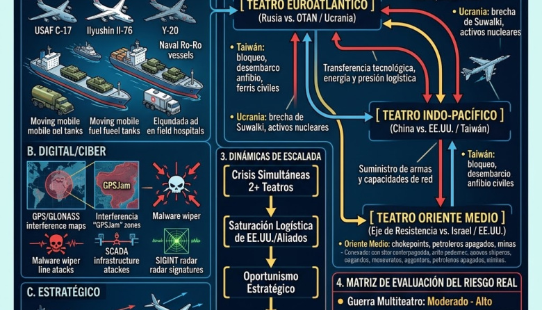 Análisis Sistemico y Escalatorio de un Conflicto Multiteatro Global
