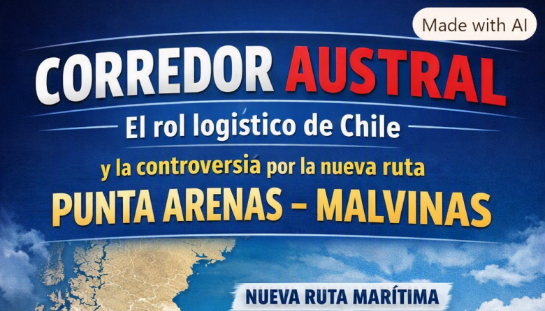 Corredor Austral: El rol logístico de Chile y la controversia por la nueva ruta Punta Arenas–Malvinas