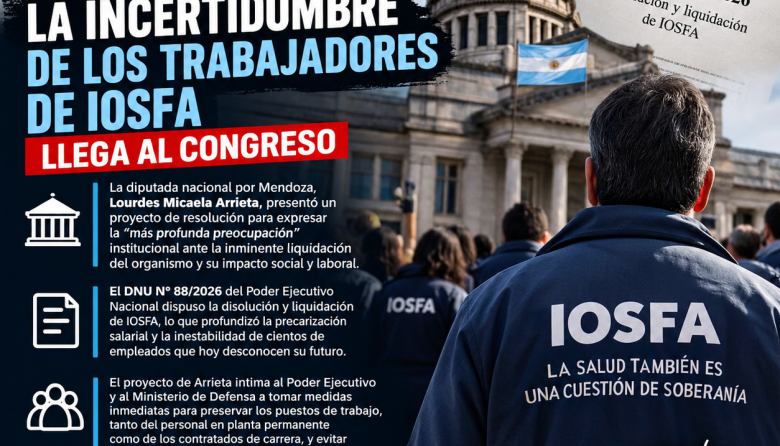 Alerta por los despidos tras la disolución del IOSFA: la diputada Arrieta exige frenar el vaciamiento laboral