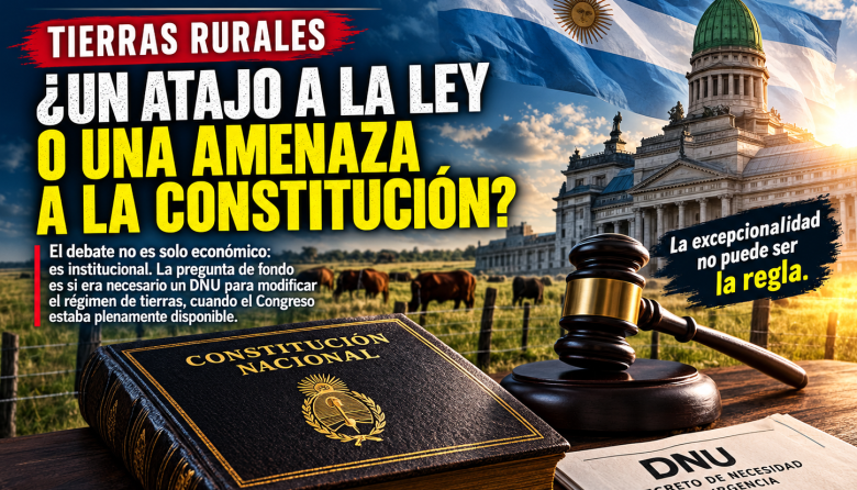 El límite de la urgencia: por qué la vía institucional ensombrece el debate sobre tierras rurales