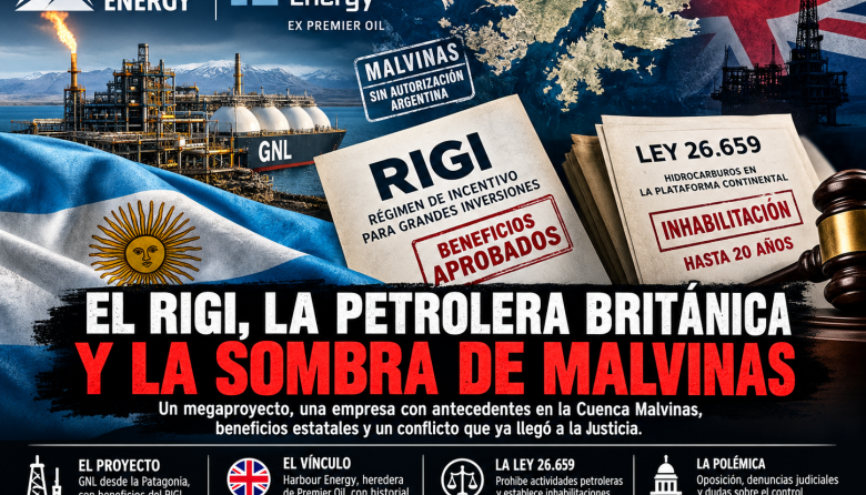 El Gobierno otorgó ventajas del RIGI a una petrolera ligada a la exploración en Malvinas