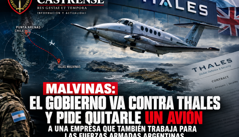 MALVINAS: EL GOBIERNO VA CONTRA THALES Y PIDE QUITARLE UN AVIÓN A UNA EMPRESA QUE TAMBIÉN TRABAJA PARA LAS FUERZAS ARMADAS ARGENTINAS