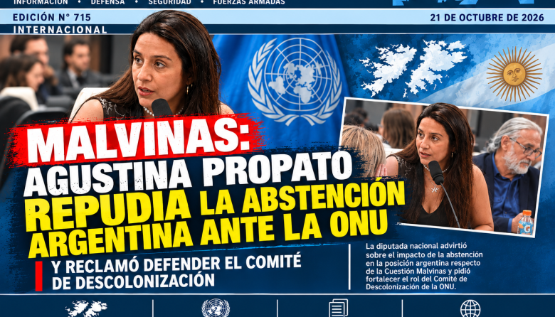 Malvinas en alerta: Propato repudia la abstención argentina en la ONU y exige defender el Comité de Descolonización
