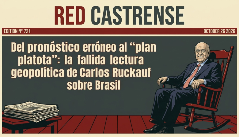 Del pronóstico erróneo al "plan platota": la fallida lectura geopolítica de Carlos Ruckauf sobre Brasil