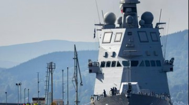El ITS Giovanni delle Bande Nere, un buque patrullero multipropósito de la Armada Italiana