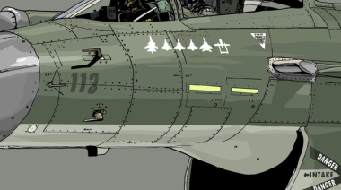 El Chengdu J-10C de Pakistán derribando aviones indios