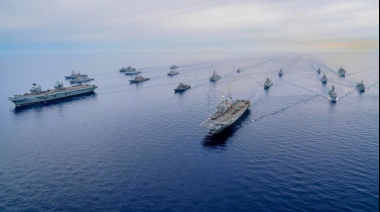 Portaaviones británicos e italianos lideraron una de las mayores flotas de superficie de la OTAN reunidas en los últimos años