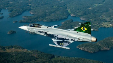 Brasil lanza su primer caza supersónico Gripen F-39E fabricado íntegramente en territorio nacional