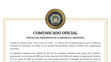 Milei declara a la Guardia Revolucionaria de Irán como organización terrorista