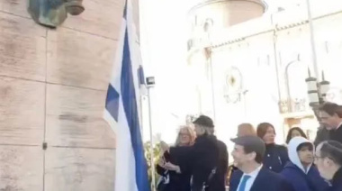 Polémica por el izamiento de la bandera de Israel en el Monumento Nacional a la Bandera de Rosario