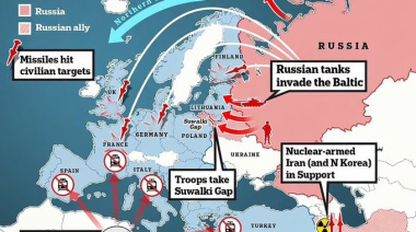 Alexey Zhivov, bloguero prorruso, propone que Rusia ataque instalaciones europeas que ayudan a Ucrania, imitando la estrategia de Irán