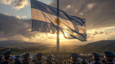 "La Bandera Argentina flamea por encima de los mezquinos y traidores”
