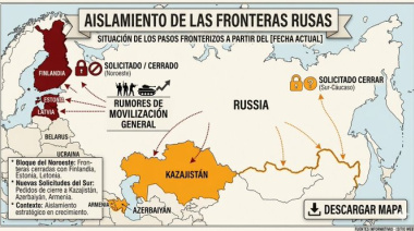 ¿El cerco de Moscú? El misterioso cierre de fronteras en Rusia desata alarmas de una movilización masiva