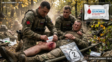 Rusia Presenta "QuikMed", el Vendaje que Detiene Hemorragias Severas en Dos Minutos