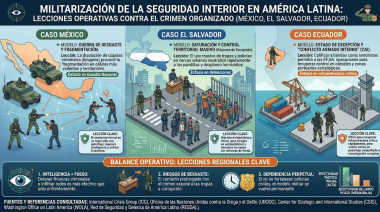 Lecciones del uso de las Fuerzas Armadas contra el crimen organizado en México, El Salvador y Ecuador