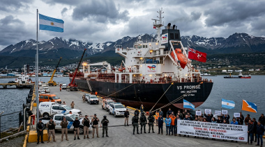 LA PARADOJA DE LA SOBERANÍA: BUQUE BRITÁNICO OPERA EN USHUAIA TRAS LA INTERVENCIÓN NACIONAL DEL PUERTO
