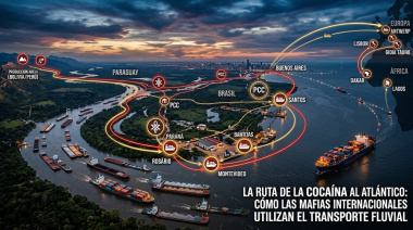 El Misisipi del Crimen Organizado: Cómo la Hidrovía Paraná-Paraguay se convirtió en la autopista de la cocaína hacia Europa y África