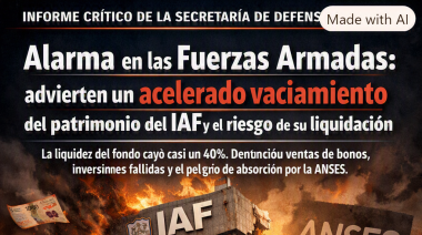 Alarma en las Fuerzas Armadas: advierten un acelerado vaciamiento del patrimonio del IAF y el riesgo de su liquidación